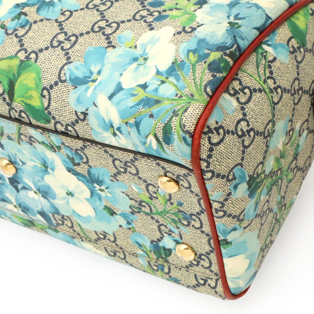 GUCCI GG Blooms Supreme Handbag/Shoulder Bag, Flower Pattern, Beige/Red, 409529 - Picture 4 of 9